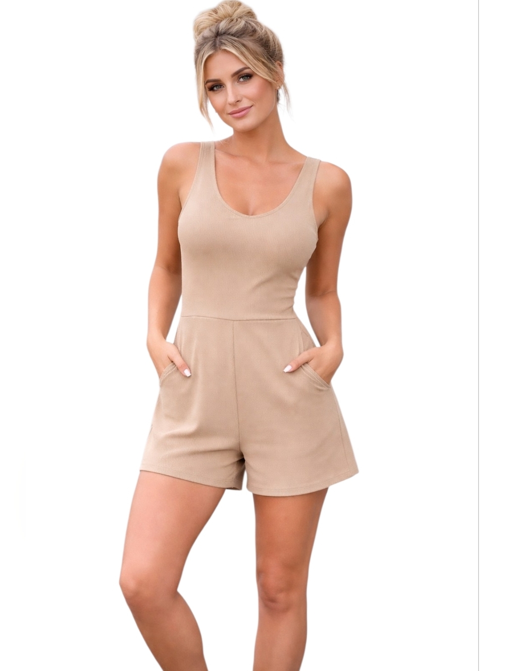 NEW a new day OLIVE Sleeveless One Piece Romper